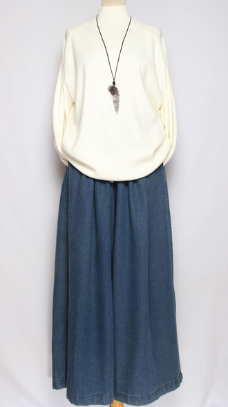 Джемпер "УЗКАЯ РЕЗИНКА С ДЛИННЫМ РУКАВОМ " 21054 бежевый, черный, лаванда, белый, графит р.50-54