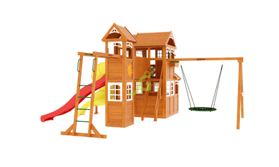 Детская площадка для дачи IgraGrad Клубный домик Макси с трубой  Luxe купить в Воронеже