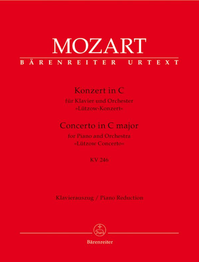 Mozart. Konzert C-Dur KV246 f?r Klavier und Orchester f?r 2 Klaviere (L?tzow-Konzert)