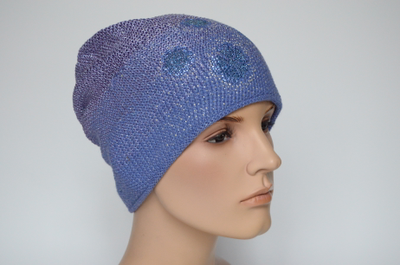 шапка фиолетового цвета Италия Визио 7091