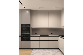 Кухня угловая, 3000*2000мм. Материал фасадов МДФ. Срок изготовления от 30 рабочих дней. Цена на момент изготовления 140000 руб