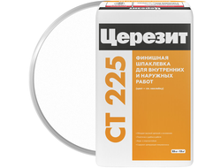 Шпаклевка цементная ЦЕРЕЗИТ CT 225 Финишная Белая 25 кг