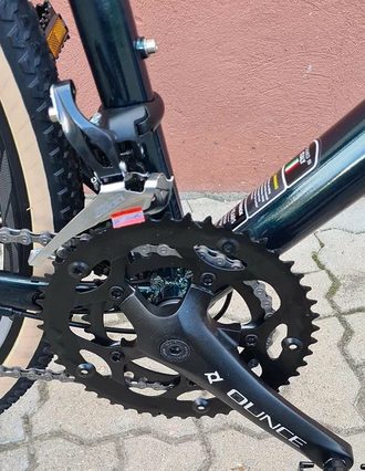 Гравийный велосипед Trinx Climber 2.3 700/540 зеленый белый голубой