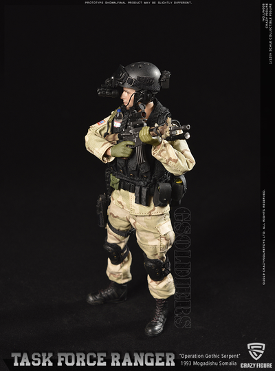 Сержант отряда "Дельта" военного спецназа  США ("Падение Черного Ястреба") - Коллекционная фигурка 1/12 scale US Delta Special Force - master sergeant (LW005) - Crazy Figure
