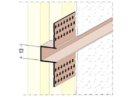 Профиль теневого примыкания гипсокартона 12,5мм на плоскости 305см Protektor Артикул: 37724