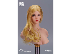 Женская голова (скульпт) с длинными светлыми волосами - 1/6 scale Asian Female Head Sculpt Que Magpie (YMT085D) - YMTOYS