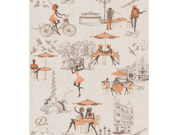 Парижанка 239922-9 обои дупл. с зол. (беж-оранж) 239922-9 [49660]