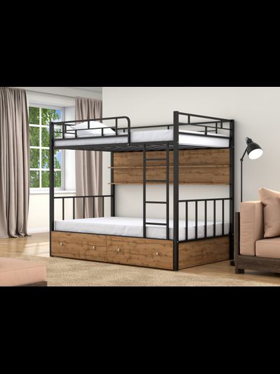 Двухъярусная кровать Валенсия 120 Черный