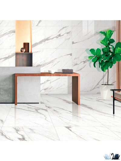 Керамогранит Creto Statvario Smart 80 х 160 см белый