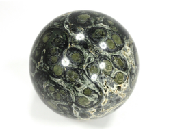 Шар Риолит «Яшма Kambaba», «Крокодиловая яшма», Мадагаскар (66 мм, 409 г) №37535