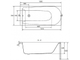 Акриловая Ванна Cersanit Lorena 150х70