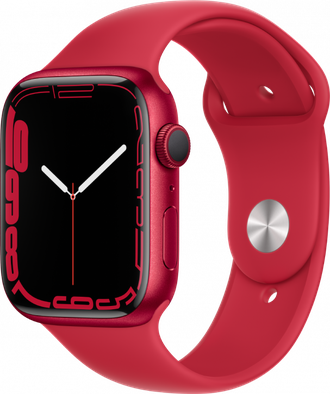 Умные часы Apple Watch Series 7, 45 мм, корпус из алюминия, спортивный ремешок (PRODUCT)RED