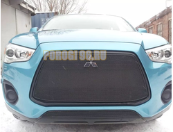 Защита радиатора для Mitsubishi ASX 2010-2013 black низ
