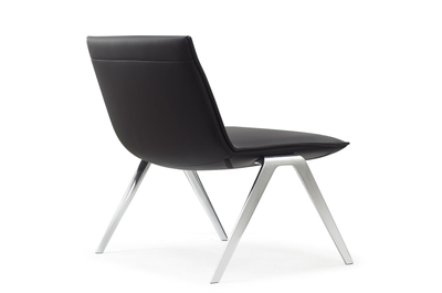 Кресло KAYAK LOUNGE черный/пол.алюминий