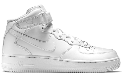 Кроссовки Nike Womens Air Force 1 Mid White  фото
