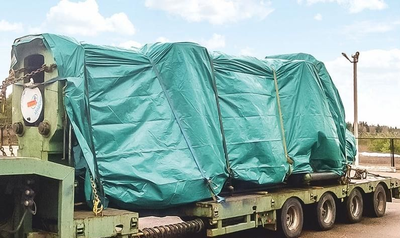 Тент Тарпаулин 10 x 12 м , 90 г/м2 , шаг люверсов 1 м строительный защитный укрывной купить в Москве