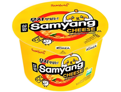 Лапша Samyang Cheese Big Bowl со вкусом сыра 105 гр (16 шт)