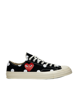 Кеды Converse Play Comme Des Garcons черные низкие в горошек