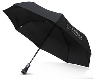 зонт, зонтик, umbrella audi, audi, складной, чёрный, автоматический, мужской, спицы, машина, дождь