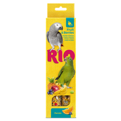 Rio палочки для крупных попугаев с ягодами и фруктами, 180 г