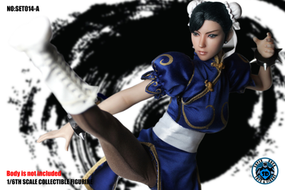 Чун Ли (серия "Street Fighter") - КОЛЛЕКЦИОННАЯ ФИГУРКА 1/6 Cosplay Series - Chinese Fighting Goddess (SET014A + S12D) - SUPER DUCK