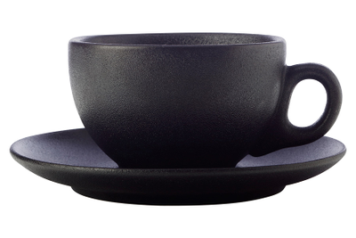Чашка с блюдцем Икра черная, 0,25 л