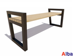 уличная скамейка без спинки