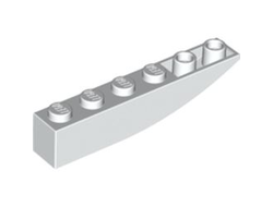 Slope, Curved 6 x 1 Inverted, White (42023 / 4160403)