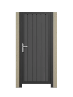 Клитка Alutech с заполнением из сэндвич-панелей с рисунками микроволна, филенка, S, L, M‑гофр толщиной 45 мм 1000х2000мм (ШхВ)