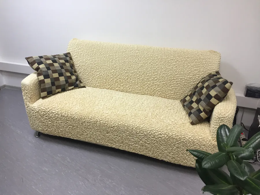 ЧЕХОЛ НА 2ХМ ДИВАН МИКРОФИБРА ВАНИЛЬ