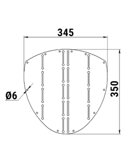 Накладка форштевня 345х350