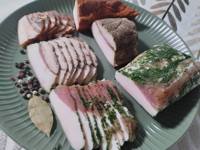 Сало соленое ассорти из 3х видов с доставкой на дом | Ферма СытникЪ