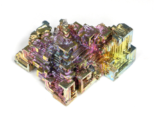 Висмут, яркий, радужный коллекционный кристалл, Германия (35*35*20 мм, 37 г) №25405