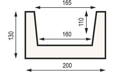Декоративная балка из полиуретана Country Decor (WOOD LOOK) Б3 (130х200) белый