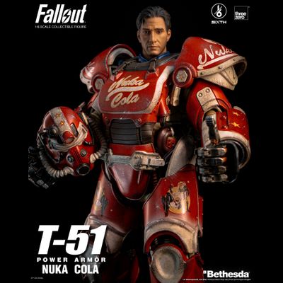 Силовая броня Т-51 "Нюка-Кола" (серия Fallout) - Коллекционная фигурка 1/6 Fallout T-51 Nuka Cola Power Armor (3Z07730W0) - Threezero