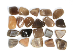 Лунный камень, галтовка в ассортименте, Индия (10-15 мм, 1-2 г) №21485