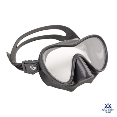 Маска для дайвинга с трубкой Scorpena комплект темно-серый (взрослый)