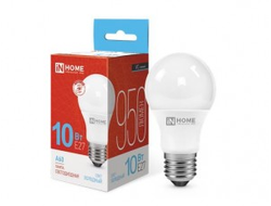 Лампа светодиодная ASD/inHome VC ЛОН A60 E27 10W(900lm) 6500К 6K 110x60 (без пульсации) 0228