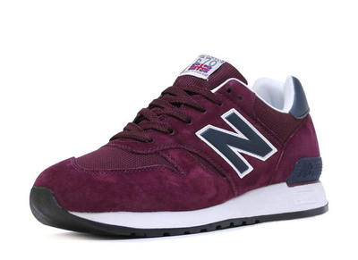 New Balance 670 бордовые с синим