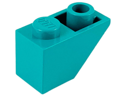 Slope, Inverted 45 2 x 1, Dark Turquoise (3665 / 4158359 / 6328953)