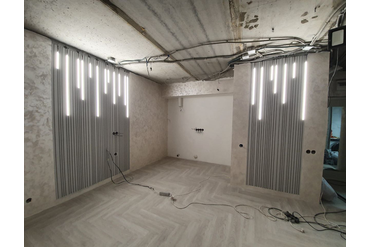 Световые панели «Разбежка». г. Москва