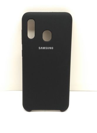Защитная крышка силиконовая Samsung Galaxy A20/A30, черная