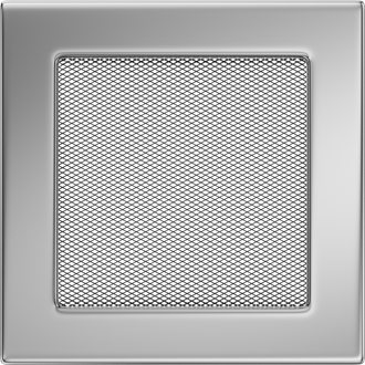 Никелированная 17x17 решётка вентиляционная Kratki