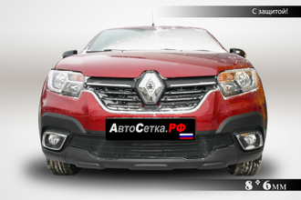 Premium защита радиатора для Renault Logan, Logan STEPWAY (2018-2021)