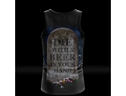Tankard - Die With Beer In Your Hand TANK TOP SHIRT