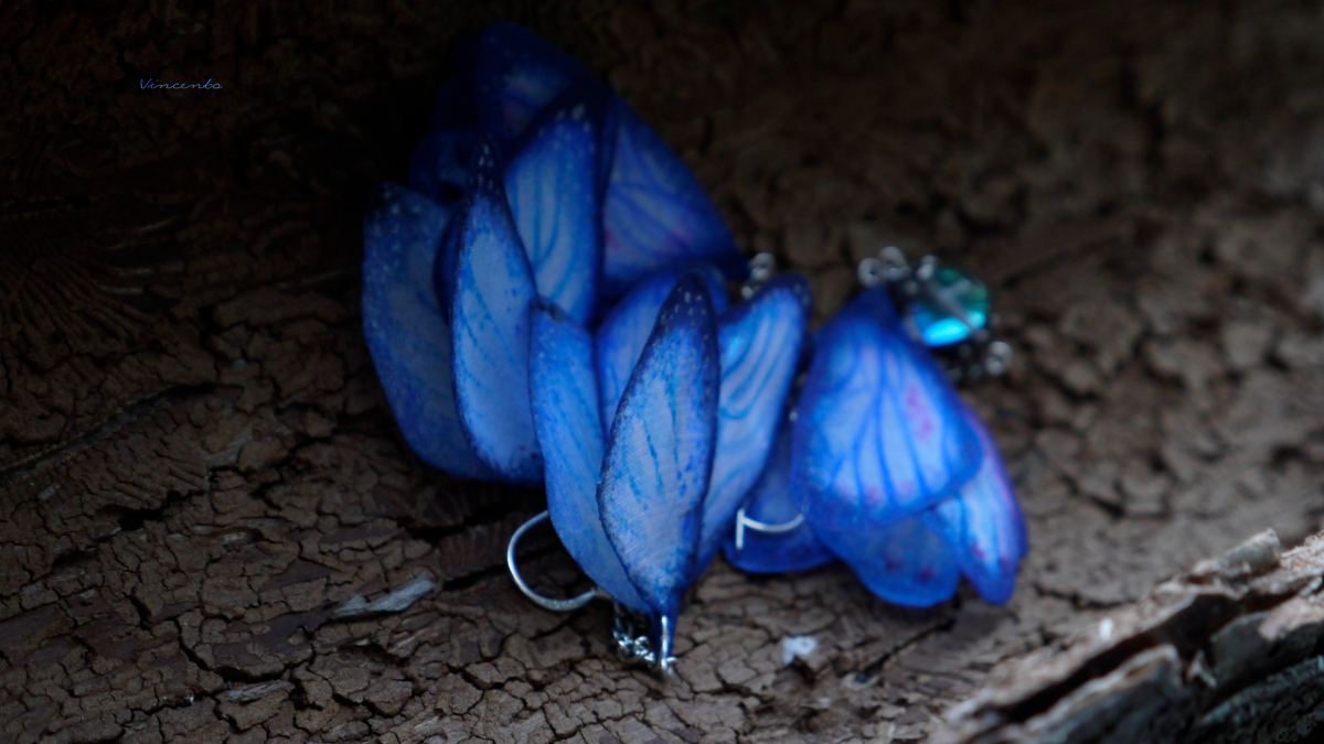 Нежные летние серьги-бабочки из шёлка, волшебное украшение Legenda Vincento