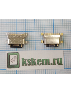 Разъем зарядки Type-C 16 pin № 64 Xiaomi Redmi K30, Redmi Note 7 (M1901F7G), Note 11 Note 10, Note 10S, Note 9, Note 9S, Redmi Note 9T, Redmi Note 8, Redmi Note 8T, Redmi Note 7 Pro 4G