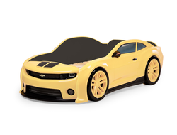 Кровать-машинка объемная (3d) EVO "Camaro" желтый