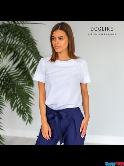 Брюки-бананы DOCLIKE DL216 Ниагара синие