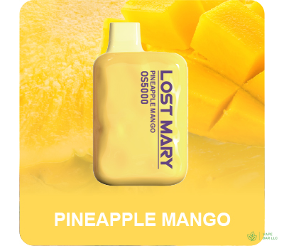 Одноразовая электронная сигарета LOST MARY OS4000, 2%, 11,5 мл, 650 мАч, 4000 затяжек (Pineapple Mango)